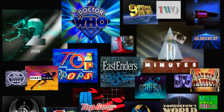 Collection of TV programme logos that feature on the archive
