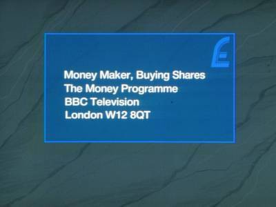 The Money Programme graphics 6